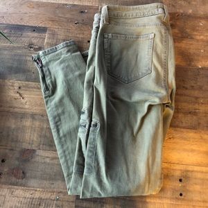 Paige green cargo jeans